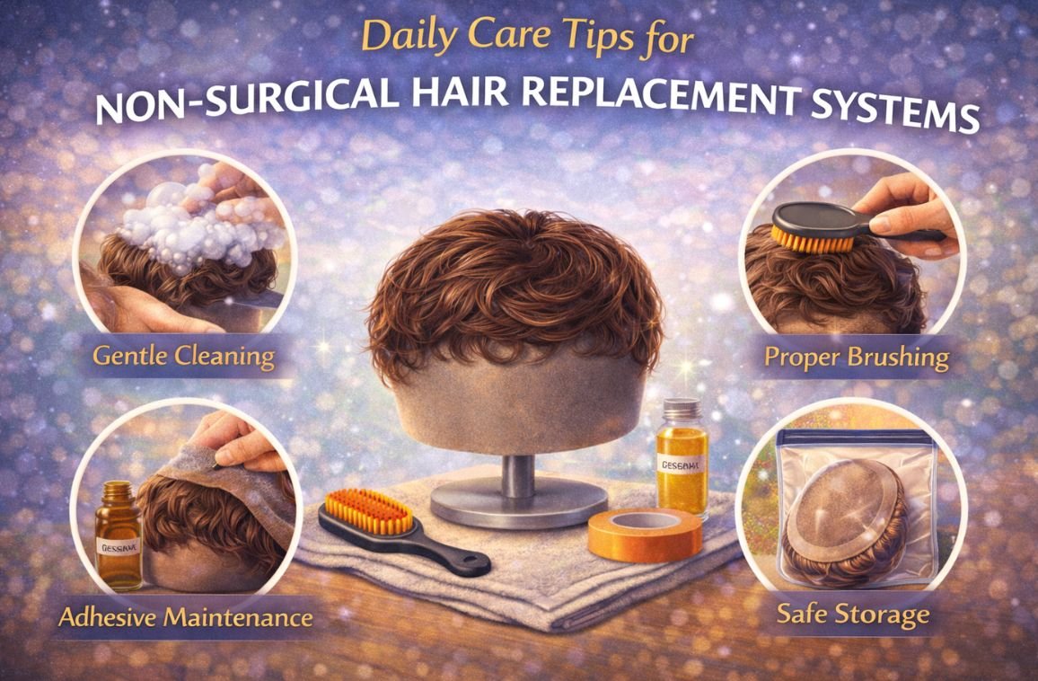 Daily Care Tips for Non-Surgical Hair Replacement Systems