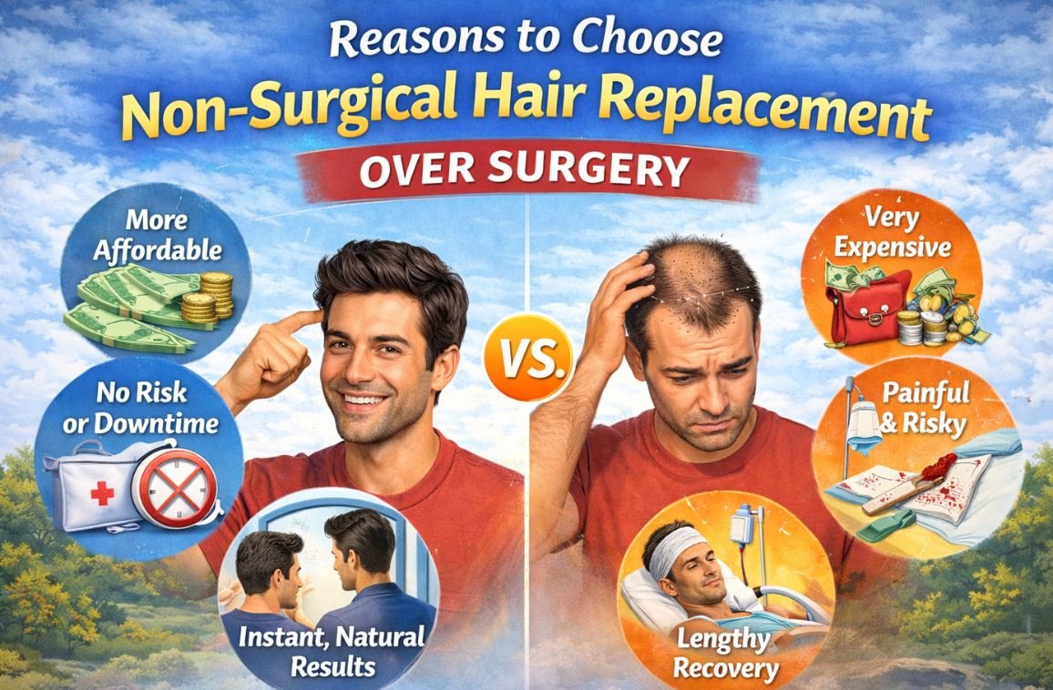 Reasons to Choose Non-Surgical Hair Replacement Over Surgery