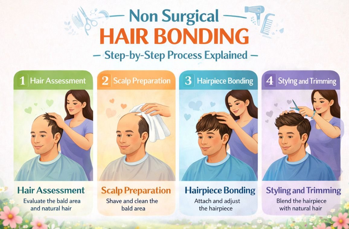 Non Surgical Hair Bonding: Step-by-Step Process Explained