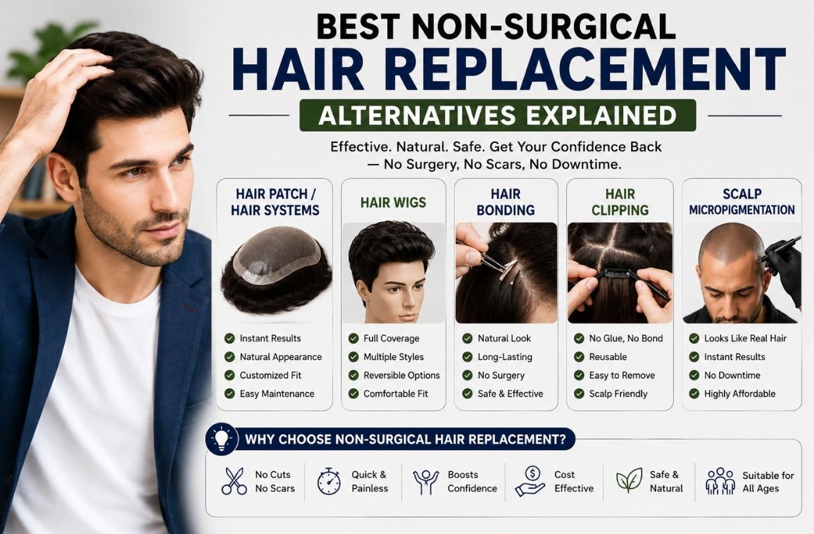 Best Non-Surgical Hair Replacement Alternatives Explained
