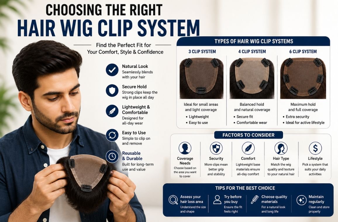 Hair Wig Clip System: Ideal Solution for Temporary Hair Loss