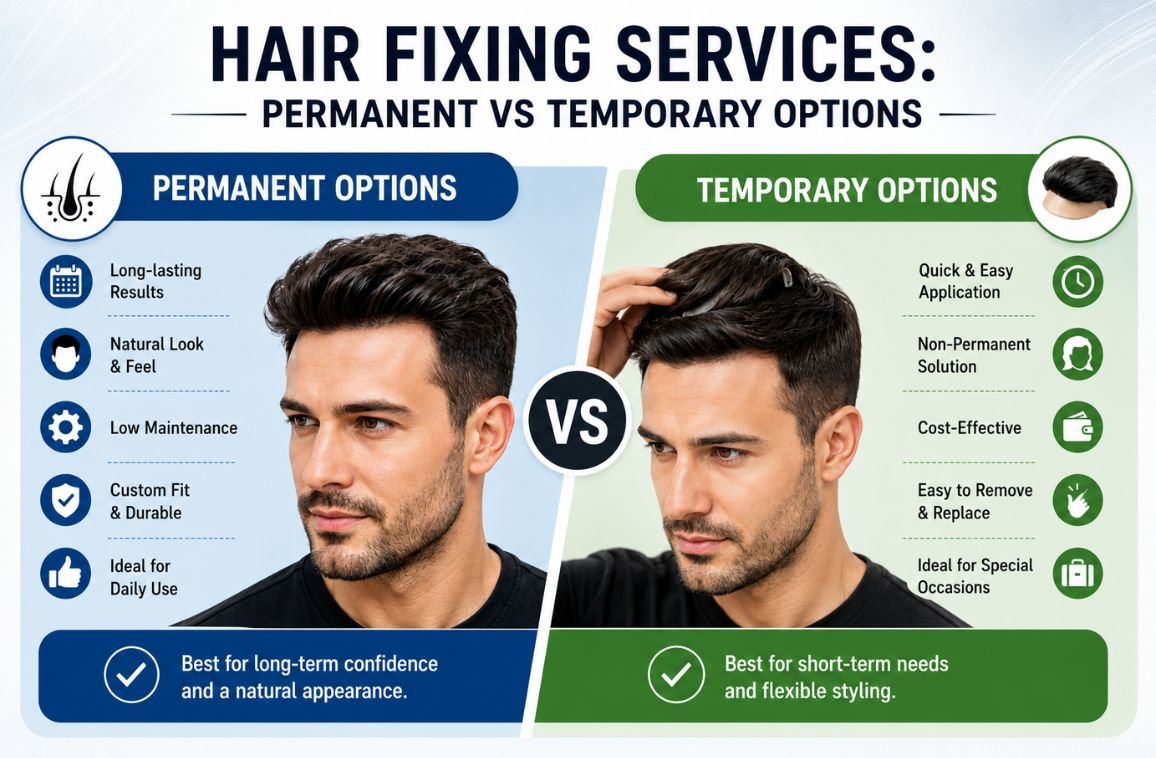 Hair Fixing Services: Permanent vs Temporary Options