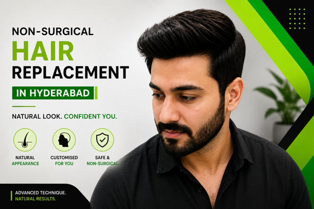 Non-surgical hair replacement in Hyderabad