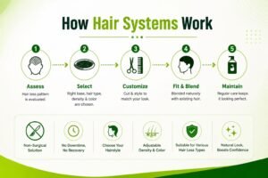 How hair systems work from hair loss assessment to fitting and maintenance